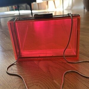 Henri Bendel Lucite Clutch